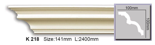 Карниз гладкий поліуретановий Harmony K 218 Flexi