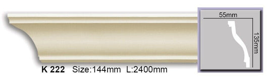Карниз гладкий поліуретановий Harmony K 222