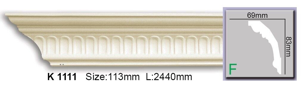 Карниз з орнаментом поліуретановий Harmony K 1111 Flexi
