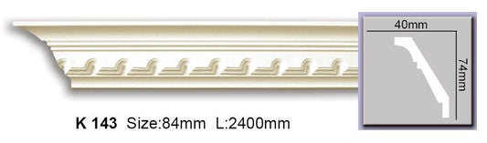 Карниз з орнаментом поліуретановий Harmony K 143 Flexi