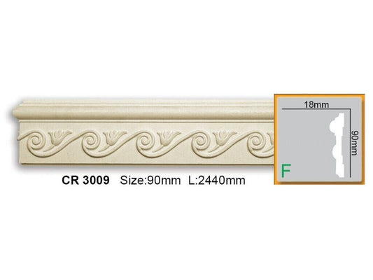 Молдинг поліуретановий з орнаментом Gaudi Decor CR 3009