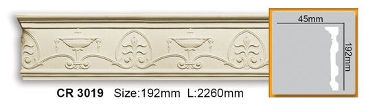 Молдинг поліуретановий з орнаментом Gaudi Decor CR 3019 Flexi