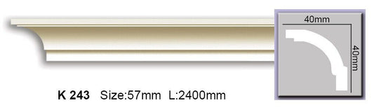 Карниз гладкий поліуретановий Harmony K 243