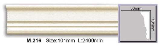 Молдинг гладкий поліуретановий Harmony M 216 Flexi