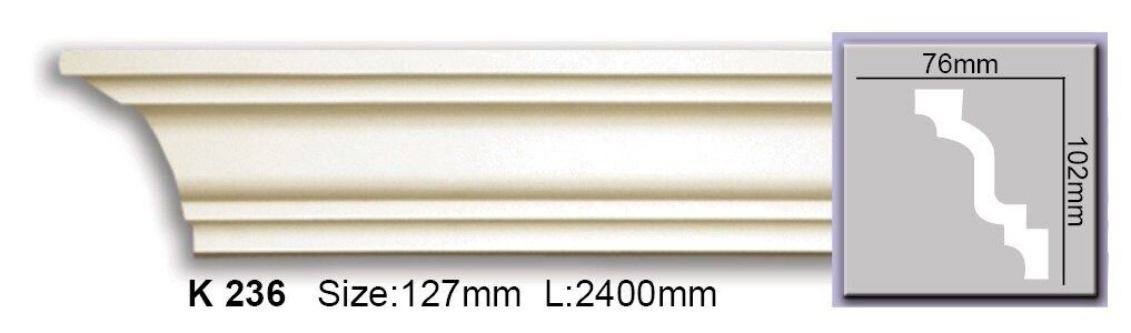 Карниз гладкий поліуретановий Harmony K 236 Flexi