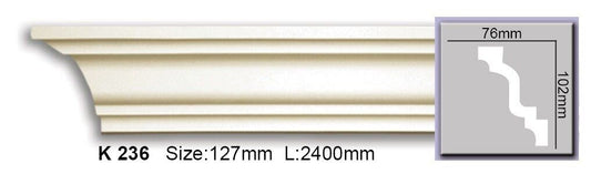 Карниз гладкий поліуретановий Harmony K 236 Flexi