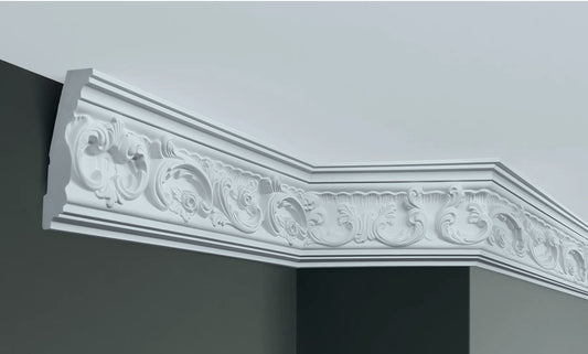 Карниз поліуретановий з орнаментом Gaudi Decor C 124 Flexi