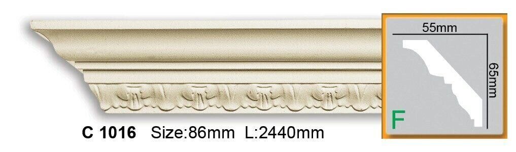 Карниз поліуретановий з орнаментом Gaudi Decor C 1016 Flexi