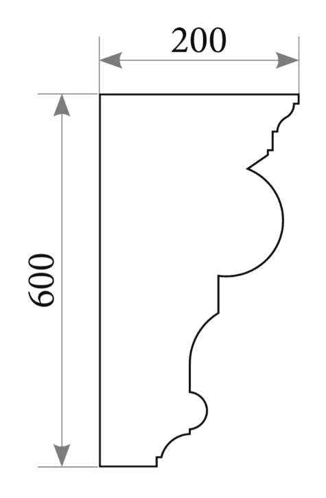 Капітель пілястри PL 101k