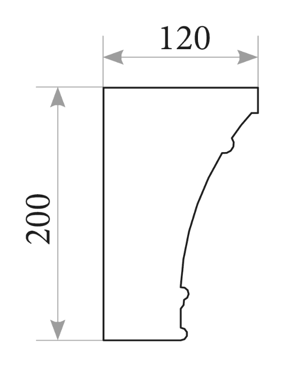 Капітель пілястри PL 102k