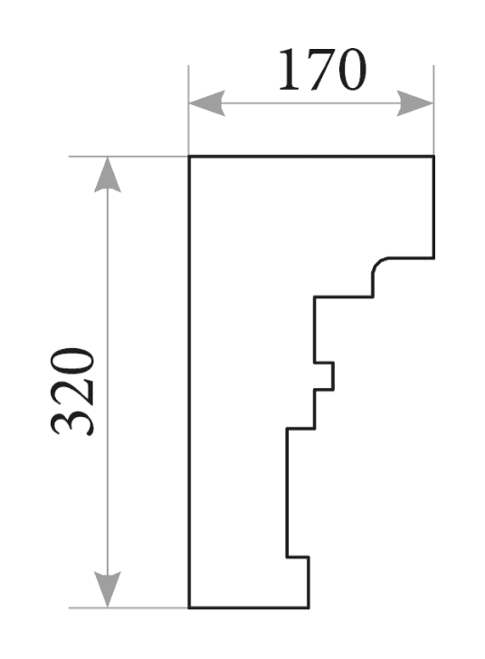 Капітель пілястри PL 107k