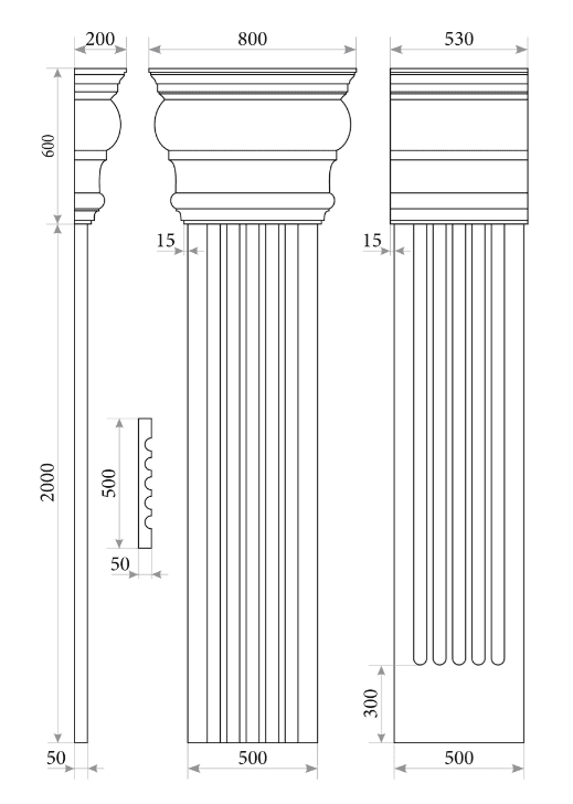 Пілястра PL 101 - LEO - DECOR
