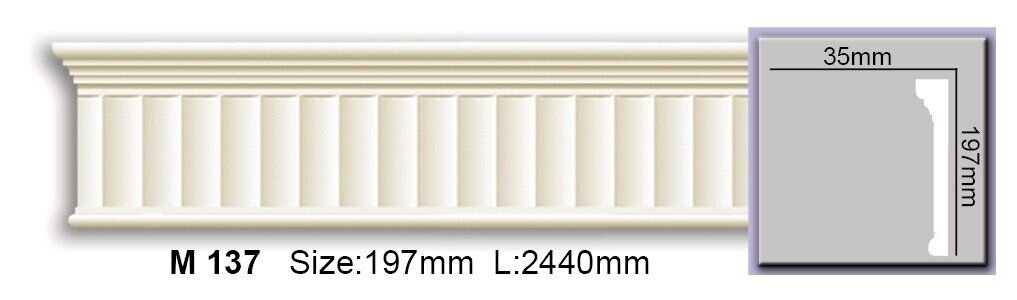 Молдинг з орнаментом поліуретановий Harmony M 137 Flexi