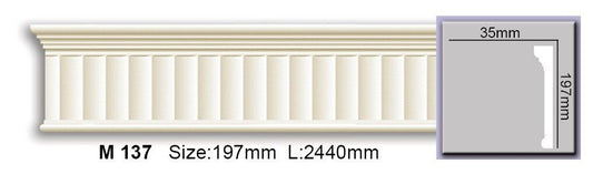 Молдинг з орнаментом поліуретановий Harmony M 137 Flexi