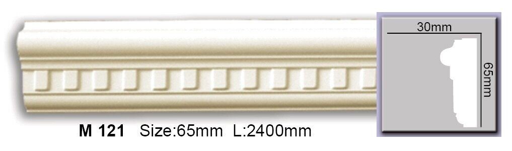 Молдинг з орнаментом поліуретановий Harmony M 121