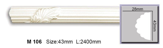 Молдинг з орнаментом поліуретановий Harmony M 106 Flexi