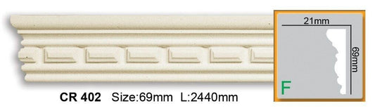 Молдинг поліуретановий з орнаментом Gaudi Decor CR 402 Flexi