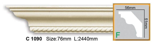 Карниз поліуретановий з орнаментом Gaudi Decor C 1090 Flexi