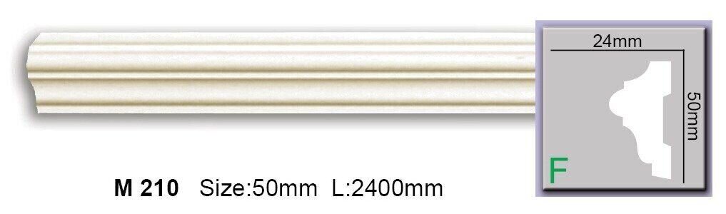 Молдинг гладкий поліуретановий Harmony M 210 Flexi