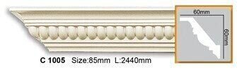 Карниз поліуретановий з орнаментом Gaudi Decor C 1005
