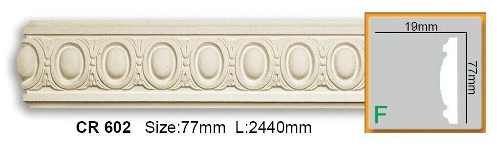 Молдинг поліуретановий з орнаментом Gaudi Decor CR 602 Flexi