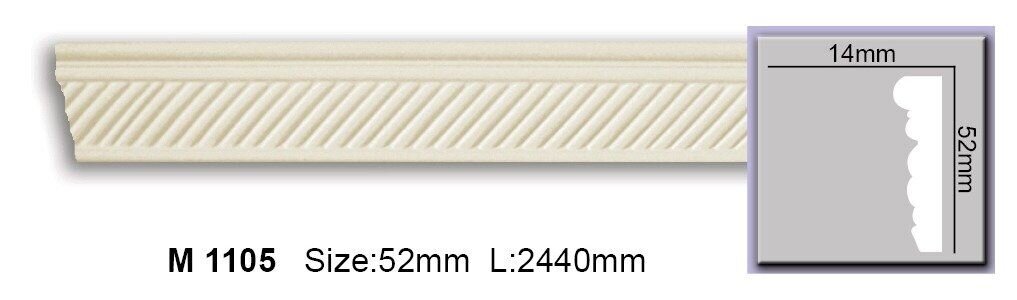 Молдинг з орнаментом поліуретановий Harmony M 1105