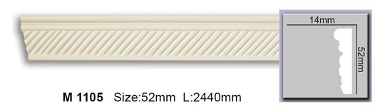Молдинг з орнаментом поліуретановий Harmony M 1105