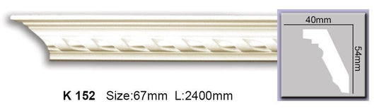 Карниз з орнаментом поліуретановий Harmony K 152 Flexi