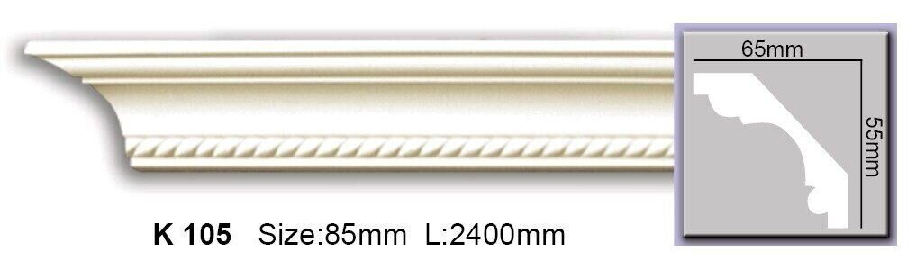 Карниз з орнаментом поліуретановий Harmony K 105 Flexi