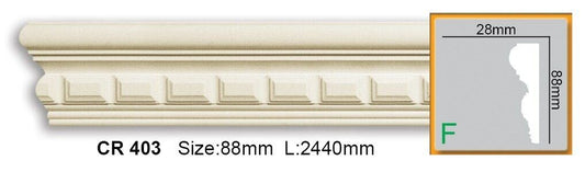 Молдинг поліуретановий з орнаментом Gaudi Decor CR 403 Flexi