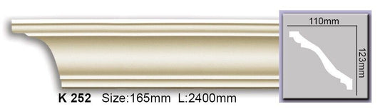 Карниз гладкий поліуретановий Harmony K 252