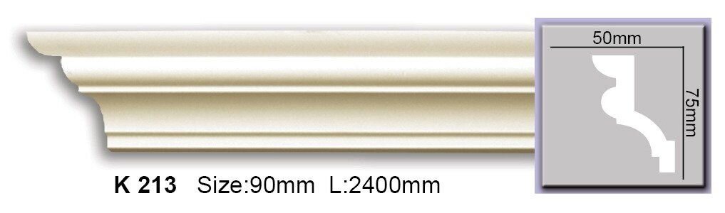 Карниз гладкий поліуретановий Harmony K 213