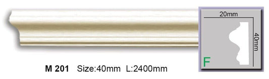 Молдинг гладкий поліуретановий Harmony M 201 Flexi