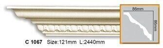 Карниз поліуретановий з орнаментом Gaudi Decor C 1067