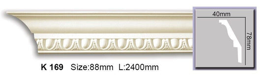 Карниз з орнаментом поліуретановий Harmony K 169 Flexi