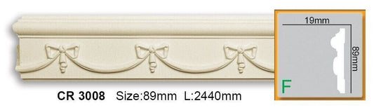 Молдинг поліуретановий з орнаментом Gaudi Decor CR 3008 Flexi
