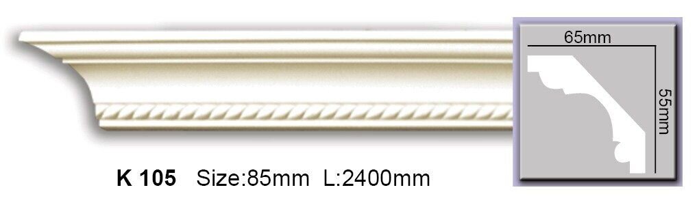 Карниз з орнаментом поліуретановий Harmony K 105