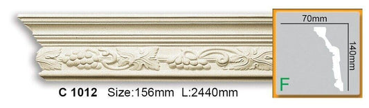Карниз поліуретановий з орнаментом Gaudi Decor C 1012 Flexi