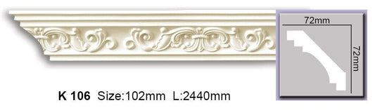 Карниз з орнаментом поліуретановий Harmony K 106 Flexi