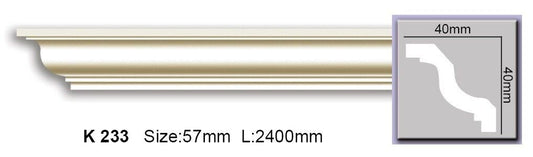 Карниз гладкий поліуретановий Harmony K 233 Flexi