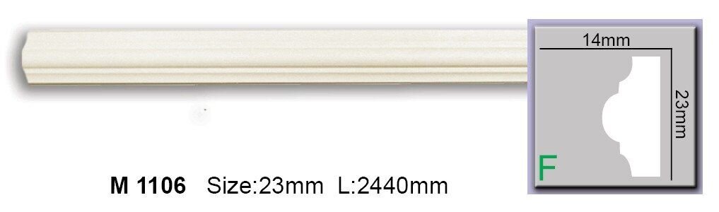 Молдинг гладкий поліуретановий Harmony M 1106
