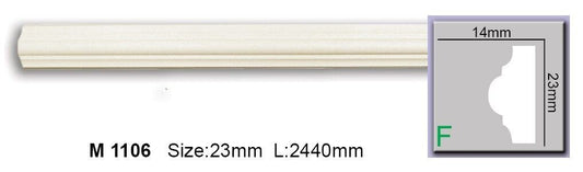 Молдинг гладкий поліуретановий Harmony M 1106