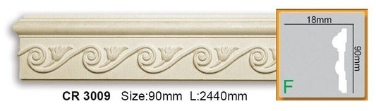 Молдинг поліуретановий з орнаментом Gaudi Decor CR 3009 Flexi
