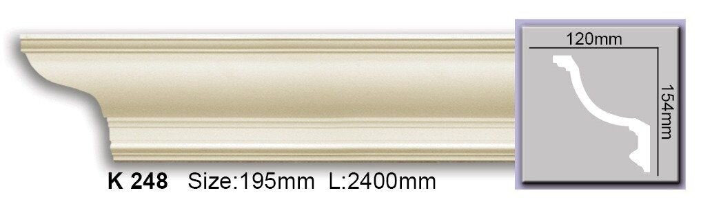 Карниз гладкий поліуретановий Harmony K 248