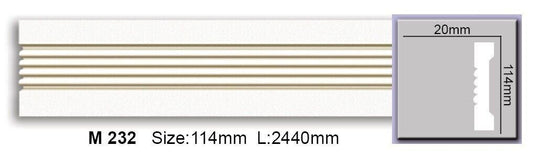 Молдинг гладкий поліуретановий Harmony M 232 Flexi