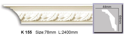 Карниз з орнаментом поліуретановий Harmony K 155 Flexi