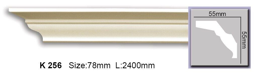 Карниз гладкий поліуретановий Harmony K 256