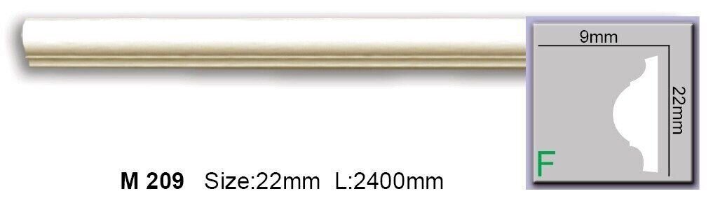 Молдинг гладкий поліуретановий Harmony M 209 Flexi