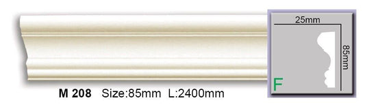 Молдинг гладкий поліуретановий Harmony M 208 Flexi