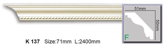 Карниз з орнаментом поліуретановий Harmony K 137 Flexi